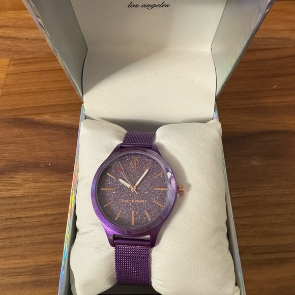 Juicy Couture Accessories - Juicy Couture Black Label Purple Watch - NIB